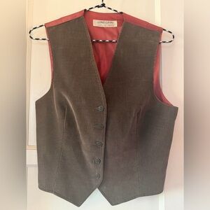 Jaeger Brown Corduroy Vest